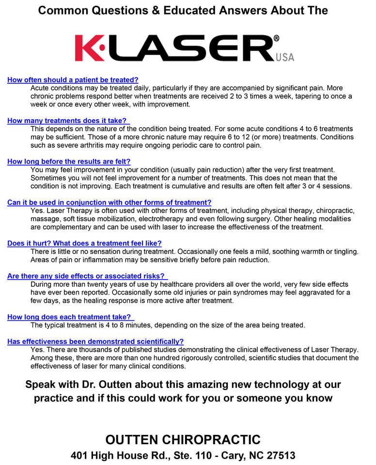 K-Laser Questions and Answers